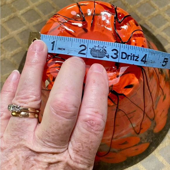 🍁STUDIO ART GLASS Piece ~ Fused Multi-Color Large Art Glass Decorator Bowl🍁 - Picture 6 of 9